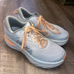 Hokas Bondi 7. Barely worn. Nothing wrong with them besides lace